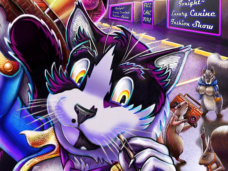 Taco the Cat - Digital Illustration