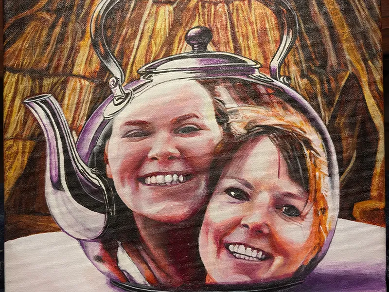 Kettle Hut - Acrylic Painting